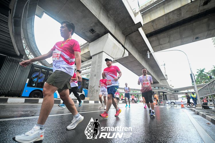 Race photo from Smartfren Run 2024