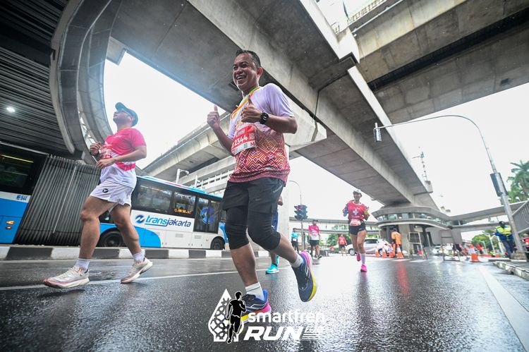 Race photo from Smartfren Run 2024
