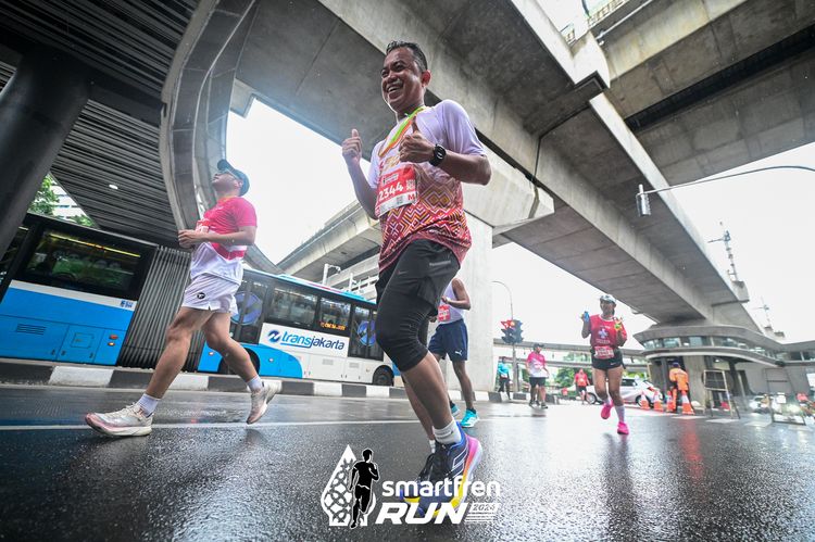 Race photo from Smartfren Run 2024