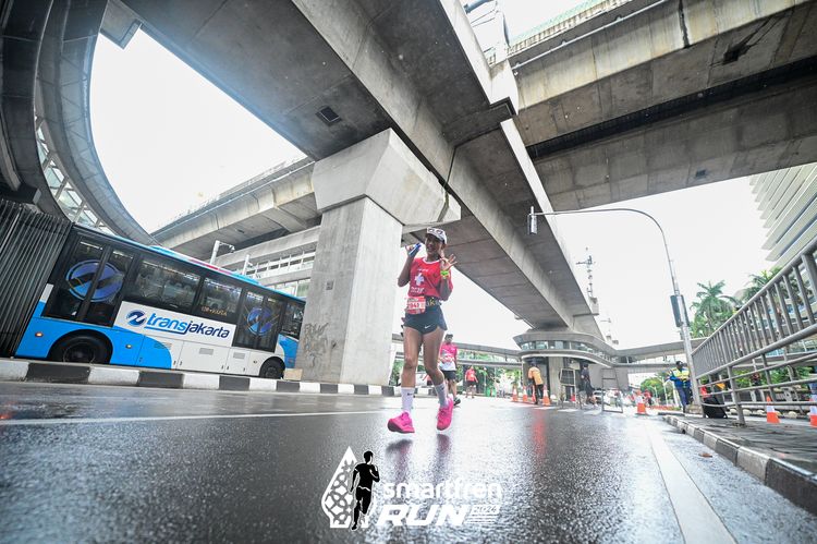 Race photo from Smartfren Run 2024