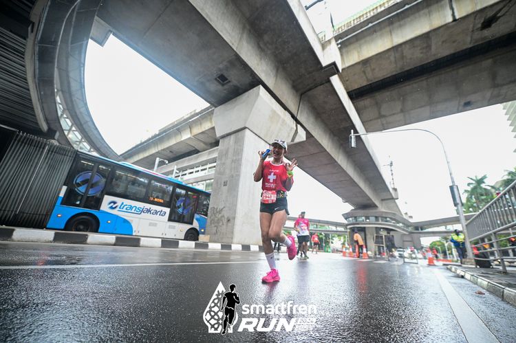 Race photo from Smartfren Run 2024