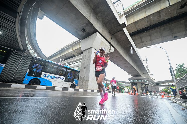 Race photo from Smartfren Run 2024