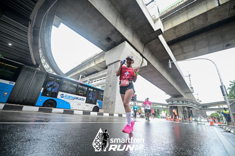 Race photo from Smartfren Run 2024
