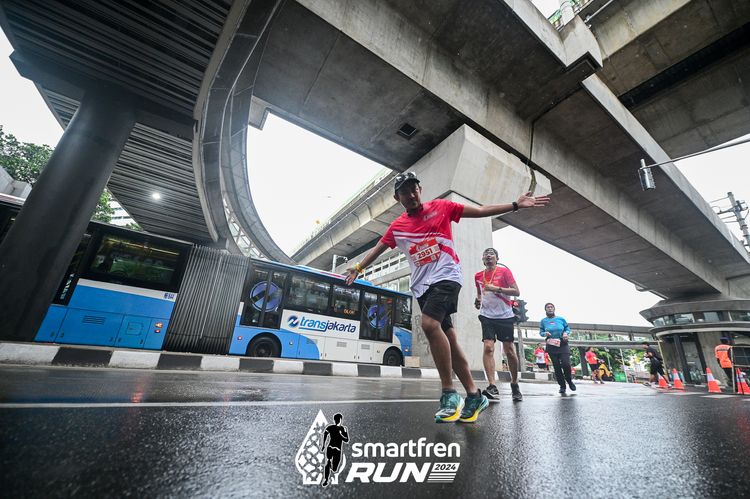 Race photo from Smartfren Run 2024