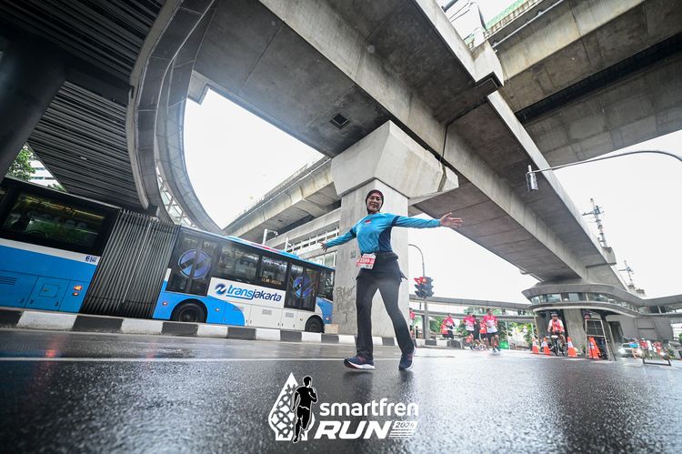 Race photo from Smartfren Run 2024