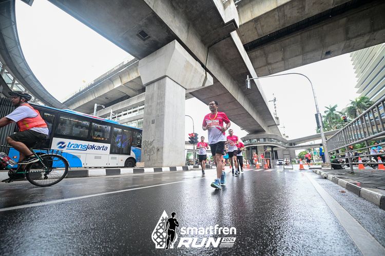 Race photo from Smartfren Run 2024