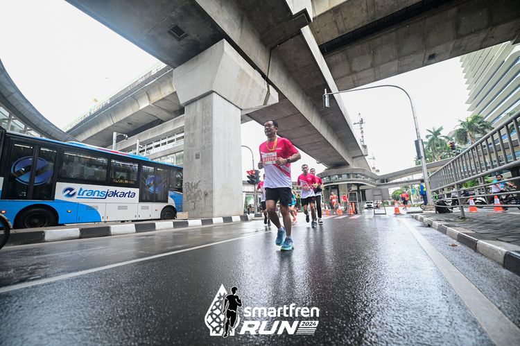 Race photo from Smartfren Run 2024