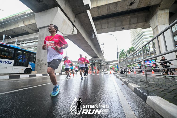Race photo from Smartfren Run 2024