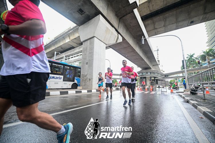 Race photo from Smartfren Run 2024