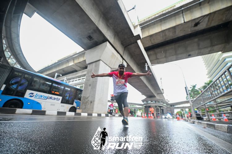 Race photo from Smartfren Run 2024