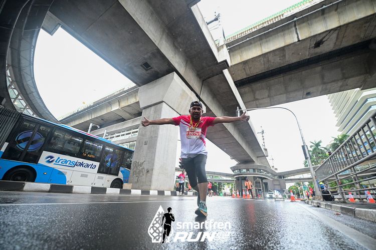 Race photo from Smartfren Run 2024