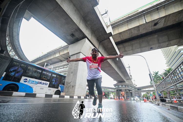 Race photo from Smartfren Run 2024