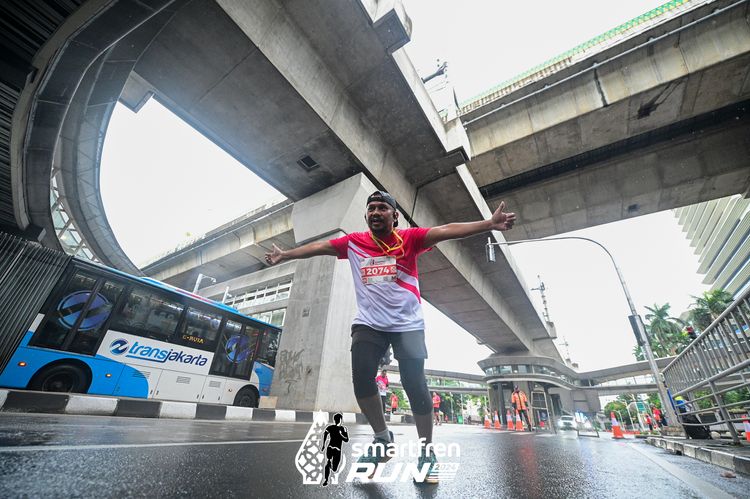 Race photo from Smartfren Run 2024