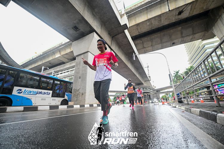 Race photo from Smartfren Run 2024