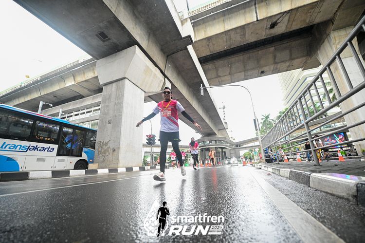 Race photo from Smartfren Run 2024