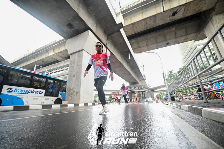 Race photo from Smartfren Run 2024