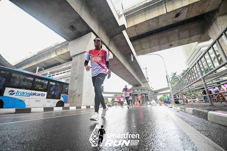 Race photo from Smartfren Run 2024
