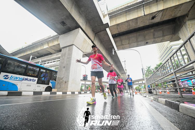 Race photo from Smartfren Run 2024