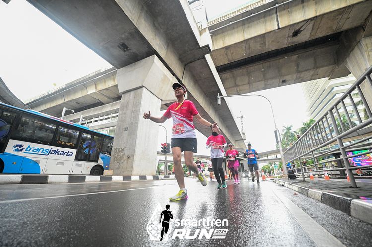 Race photo from Smartfren Run 2024