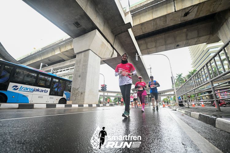 Race photo from Smartfren Run 2024