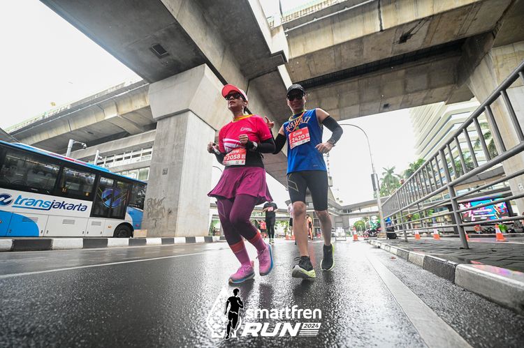 Race photo from Smartfren Run 2024