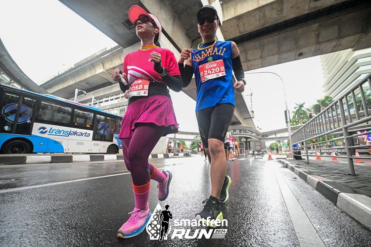 Race photo from Smartfren Run 2024