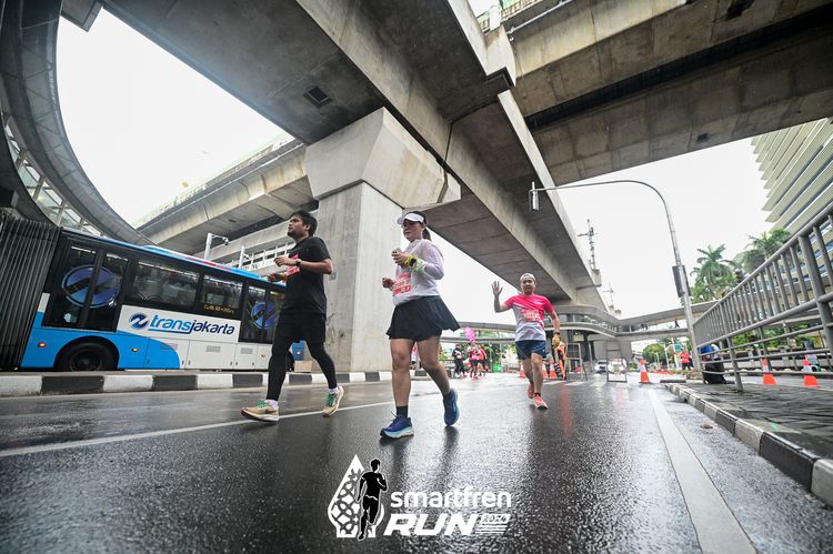Race photo from Smartfren Run 2024