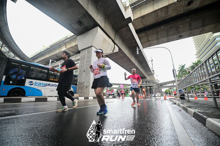 Race photo from Smartfren Run 2024