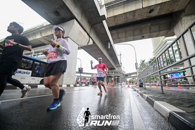Race photo from Smartfren Run 2024