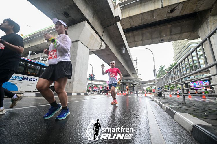 Race photo from Smartfren Run 2024