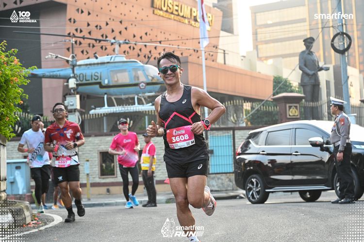 Race photo from Smartfren Run 2025 