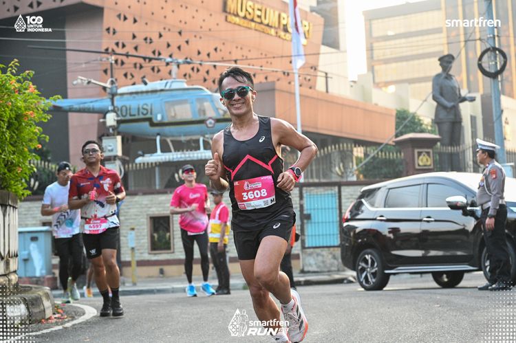 Race photo from Smartfren Run 2025 