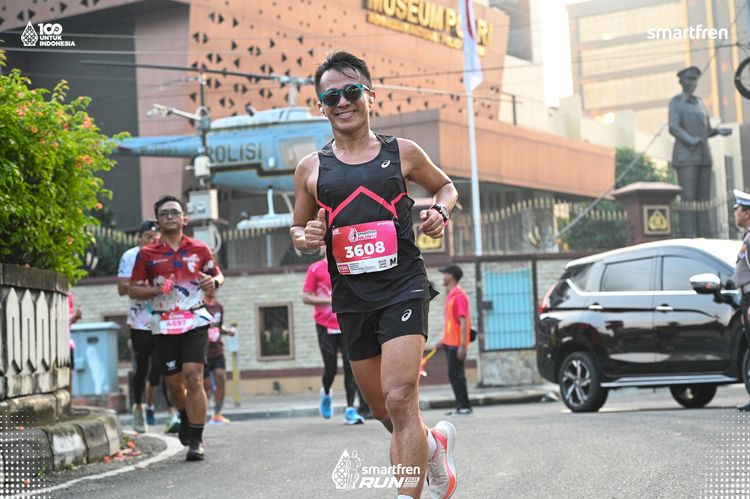Race photo from Smartfren Run 2025 