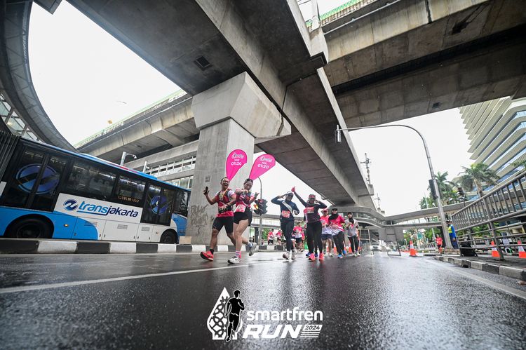 Race photo from Smartfren Run 2024