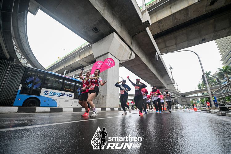 Race photo from Smartfren Run 2024