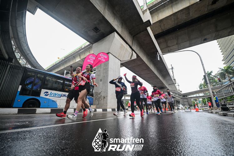 Race photo from Smartfren Run 2024
