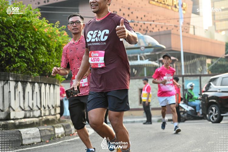 Race photo from Smartfren Run 2025 