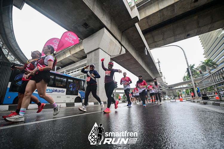 Race photo from Smartfren Run 2024