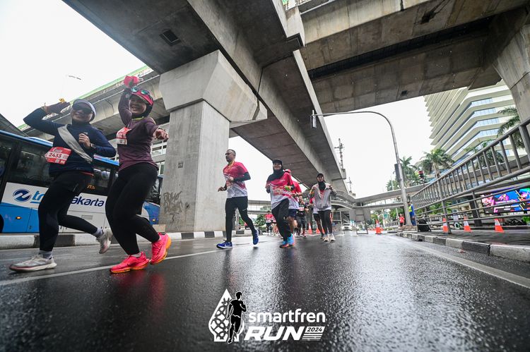 Race photo from Smartfren Run 2024