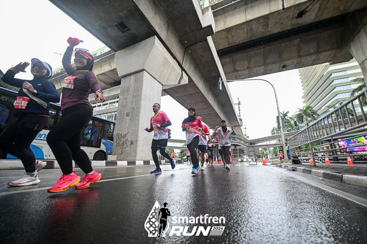 Race photo from Smartfren Run 2024