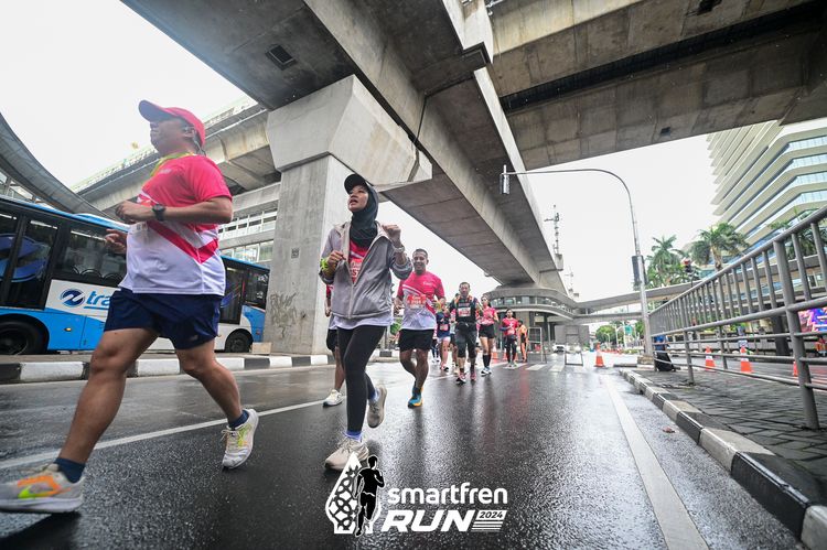 Race photo from Smartfren Run 2024