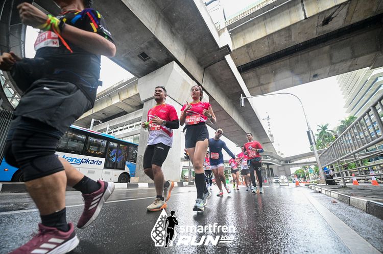 Race photo from Smartfren Run 2024