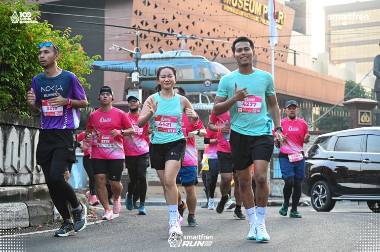 Race photo from Smartfren Run 2025 