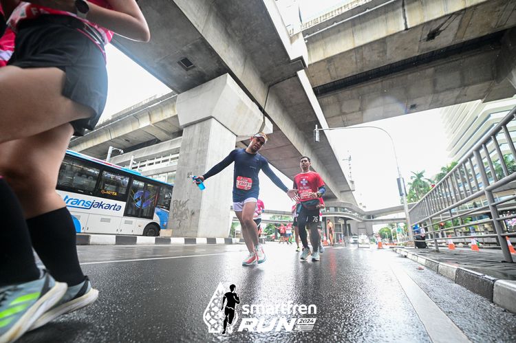 Race photo from Smartfren Run 2024