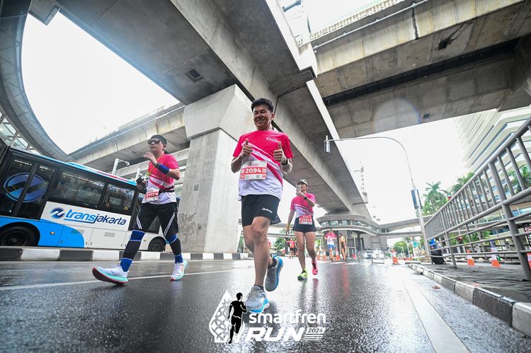 Race photo from Smartfren Run 2024