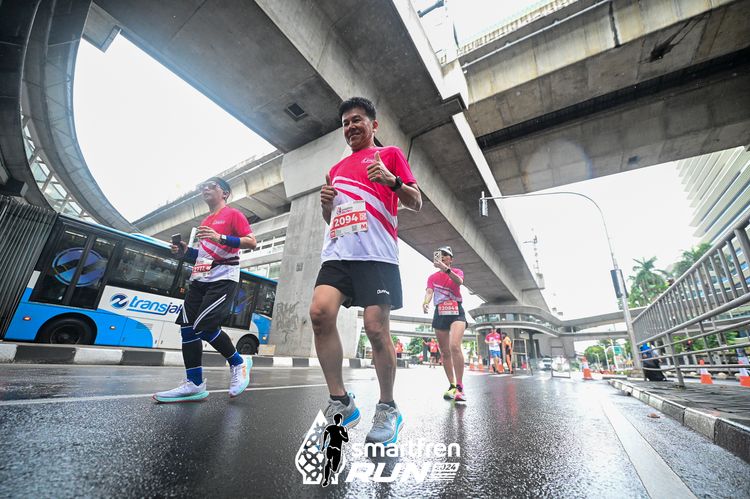 Race photo from Smartfren Run 2024