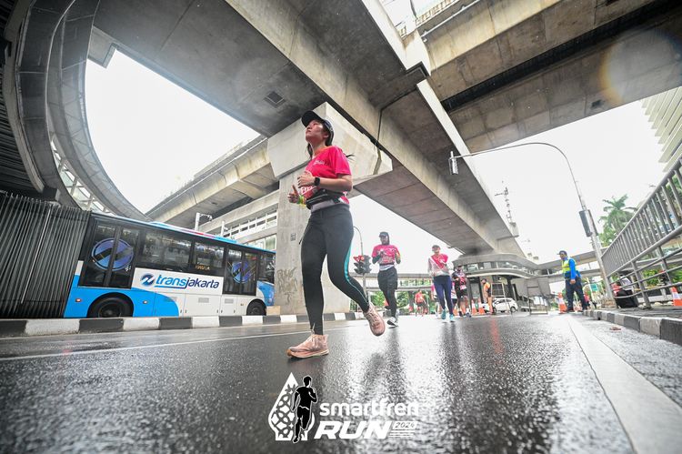 Race photo from Smartfren Run 2024