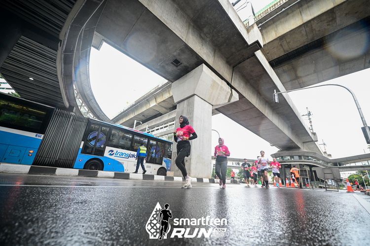 Race photo from Smartfren Run 2024