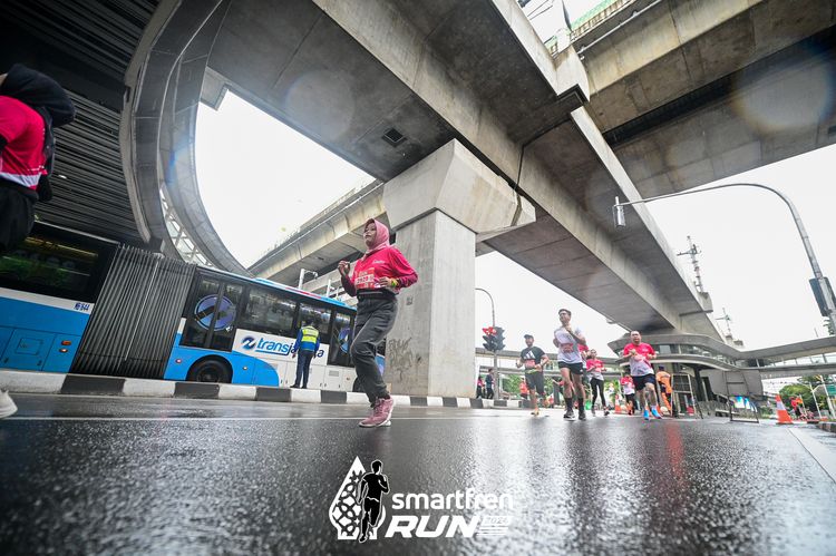 Race photo from Smartfren Run 2024