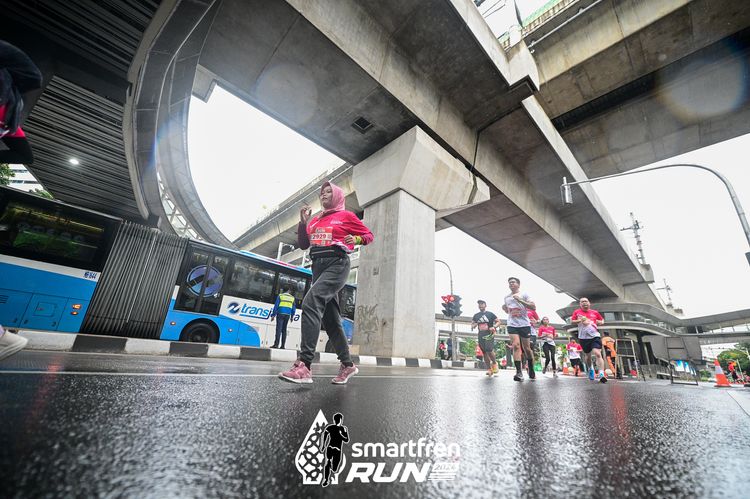 Race photo from Smartfren Run 2024